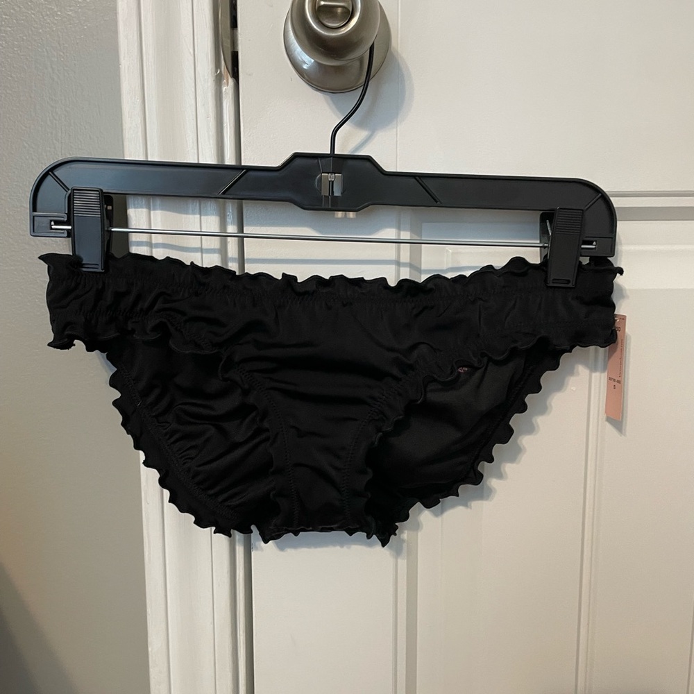 Victoria's Secret Black Cheeky Bikini Bottoms